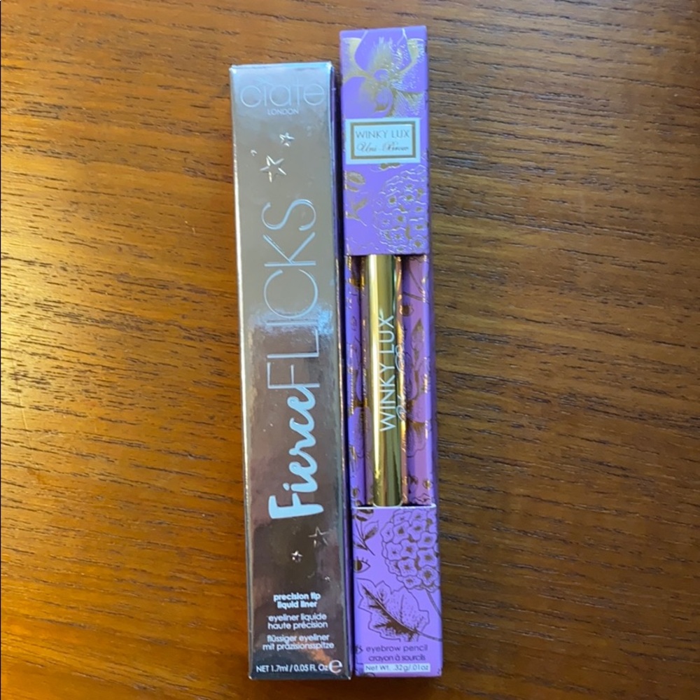 NWT Fierce flicks eyeliner & winky lux brow pencil